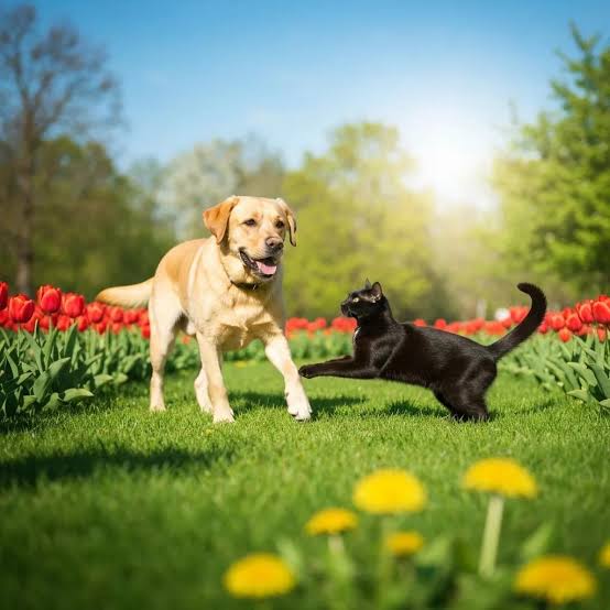 dog insurance vs cat insurance cost - dog and cat side by side